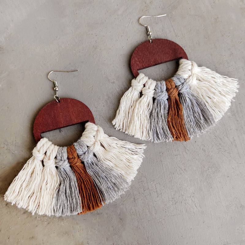 Tassel Detail Drop Earrings