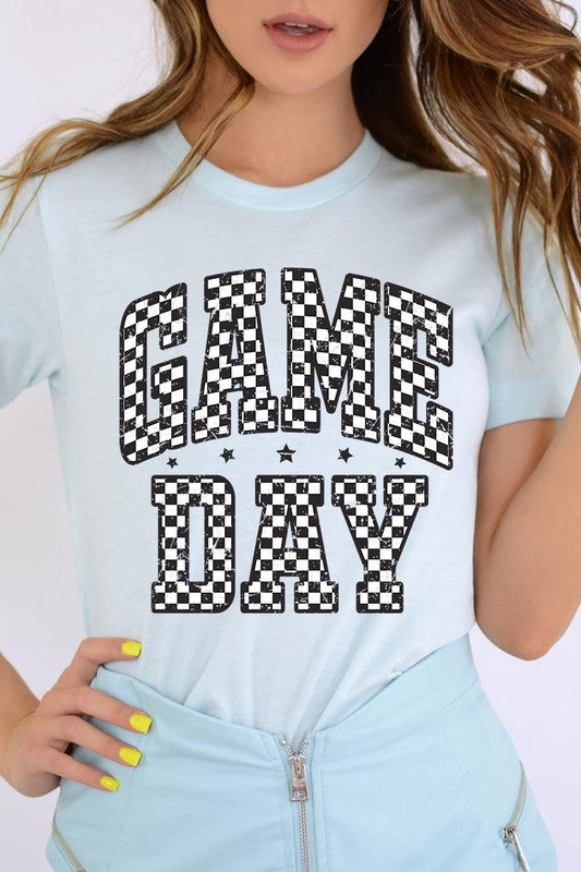 Checkered Game Day Graphic Tee