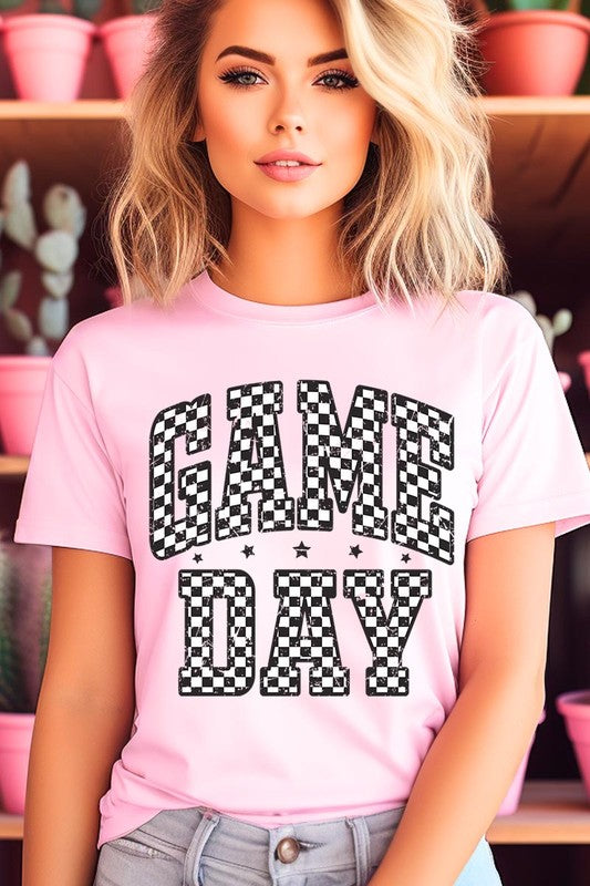 Checkered Game Day Graphic Tee