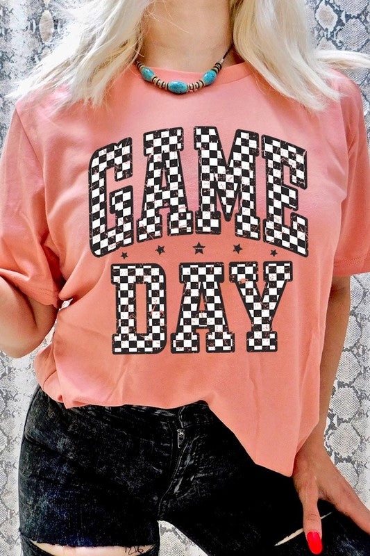 Checkered Game Day Graphic Tee