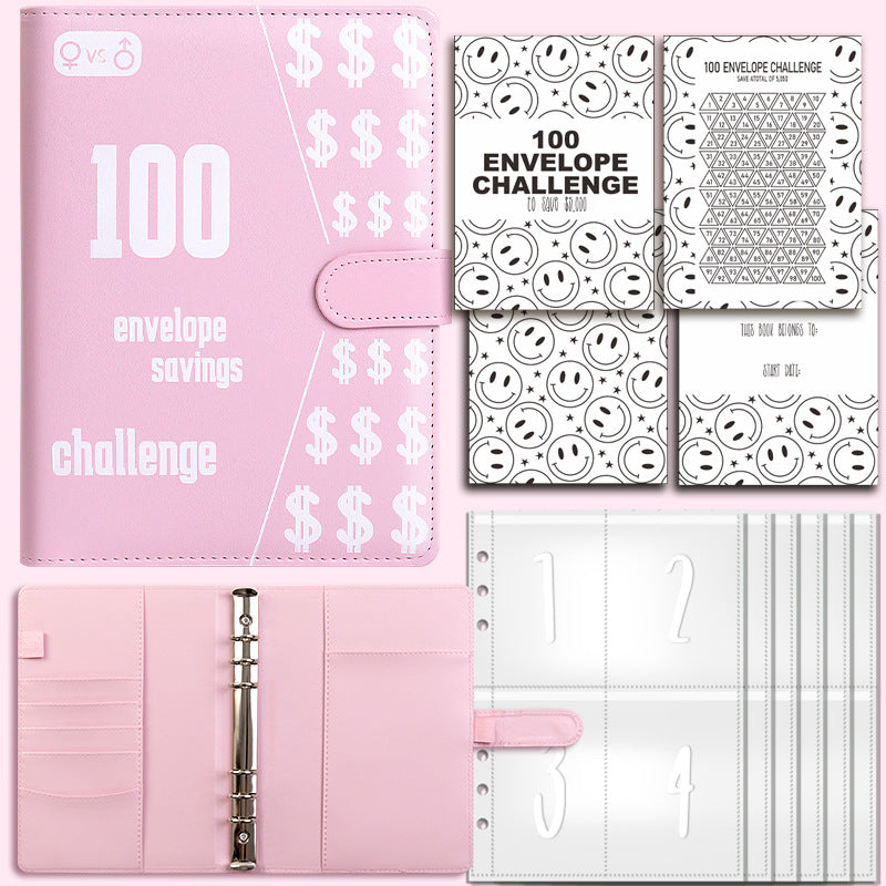 100 Envelope Challenge Binder Couples 100 Day Challenge Savings Savings Notebook