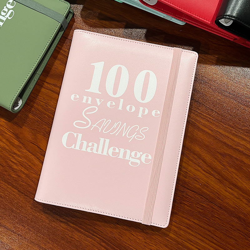 100 Envelope Challenge Binder Couple 100 Day Challenge Hand Account Money Savings Notepad