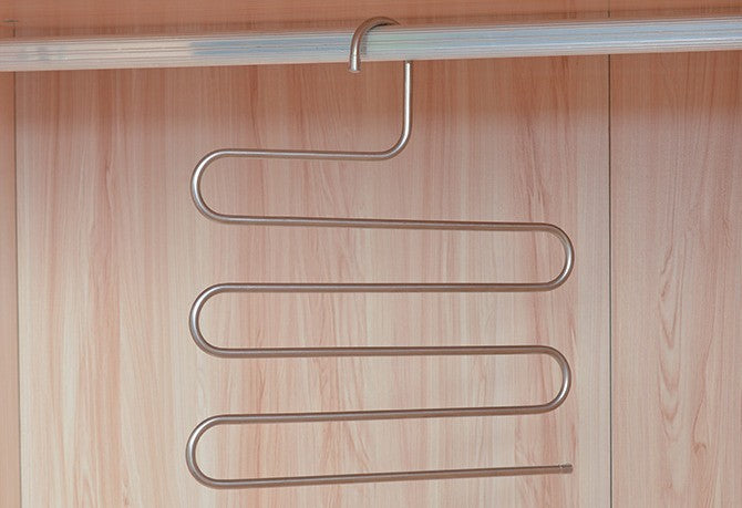 Magic non-slip s-type home pants rack