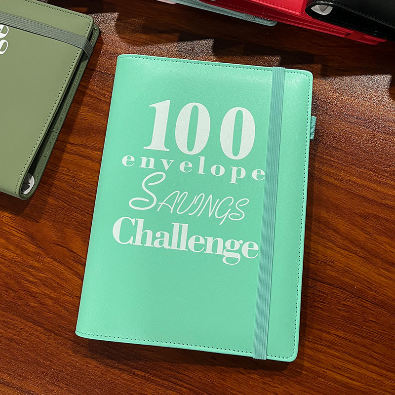 100 Envelope Challenge Binder Couple 100 Day Challenge Hand Account Money Savings Notepad