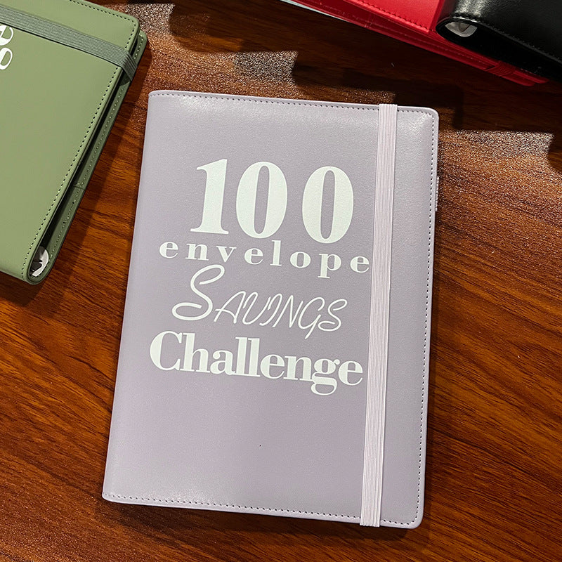 100 Envelope Challenge Binder Couple 100 Day Challenge Hand Account Money Savings Notepad