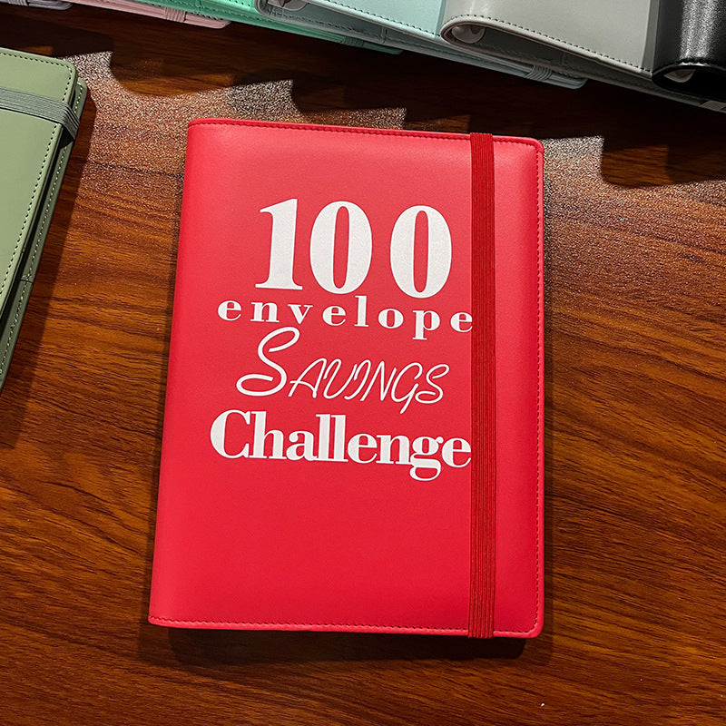 100 Envelope Challenge Binder Couple 100 Day Challenge Hand Account Money Savings Notepad